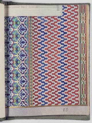 Album Mosaique Decorative [UNIQUE SAMPLE ALBUM WITH AT LEAST 65 ORIGINAL PAINTED GOUACHE DESIGNS FOR MOSAICS]