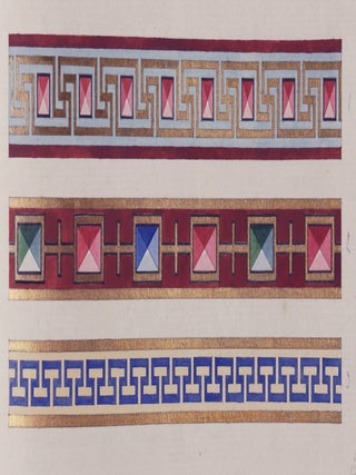 Album Mosaique Decorative [UNIQUE SAMPLE ALBUM WITH AT LEAST 65 ORIGINAL PAINTED GOUACHE DESIGNS FOR MOSAICS]