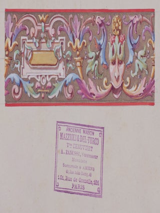 Album Mosaique Decorative [UNIQUE SAMPLE ALBUM WITH AT LEAST 65 ORIGINAL PAINTED GOUACHE DESIGNS FOR MOSAICS]