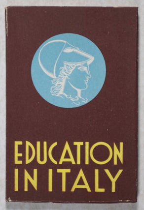 Item #10577 Education in Italy. Harold Goad, Michele Catalano