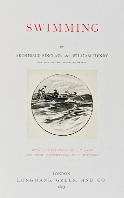 Item #10831 Swimming. A. Sinclair, W. Henry.