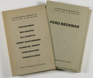 Item #10915 A Curatorial Project: Ford Beckman, Meg Webster, Sal Scarpitta, Robert Raschenberg,...