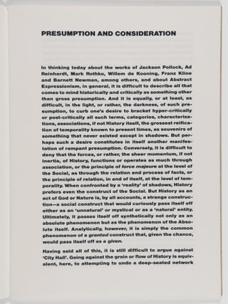 A Curatorial Project: Ford Beckman, Meg Webster, Sal Scarpitta, Robert Raschenberg, Change Inc. Benefit, Token Gestures, Charles Clough