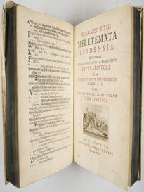 1) Aegyptiaca Et Dekaphylon: Sive De Egyptiacorum Sacrorum Cum Hebraics collatione Libri Tres Et De Decem Tribubus Israelis Liber Singularis. Accessit Diatribe De Legione Fulminatrice Christianorum, Sub Imperatore Marco Aurelio Antonino. Editio Tertia, Cum Indice Locorum S. Scriptura... 2) Meletemata Leidensia. Quibus continentur Pr Electiones De Vita Et Rebus Gestis Pauli Apostoli. Nec non Dissertationum Exegeticarum Duodecas. Denique Commentarius In Epistolam Jud E Apostoli;