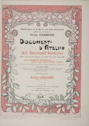Documents D'Atelier; Art Decoratif Moderne (Turn of the centruy French Decorative Arts & Interior design in color)