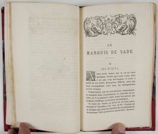 Le Marquis de Sade: L'homme et ses écrits. Etude Bio-bibliographique