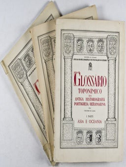 Glossario Toponimico da Antiga Historiografia Portuguesa Ultramarina, I Parte: Asia e Oceania, (vol. II & III); Corrigenda E Adenda a I Parte: Asia e Oceania
