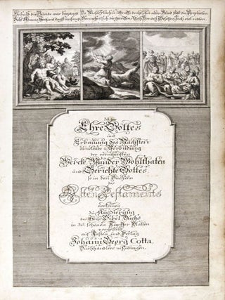 Item #14602 Zu der Ehre Gottes und Erbauung des Nächsten absielende Vorbildung der vornehmsten...