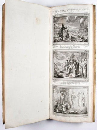 Zu der Ehre Gottes und Erbauung des Nächsten absielende Vorbildung der vornehmsten Wercke, Wunder, Wohlthaten und Berichte Gottes, so in den Büchern des Alten Testaments vorkomen zur Auszierung des Heil. Bibel Buchs in 30. schönen Kupffer Blatten vorgestellt auf Kosten und Verlag Johann Georg Cotta, Buchhändler in Tübingen.