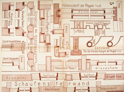Item #15689 Ladeneinrichtungen und Schaufenster. Seifried und Schwab Atelier für Raumkunst.
