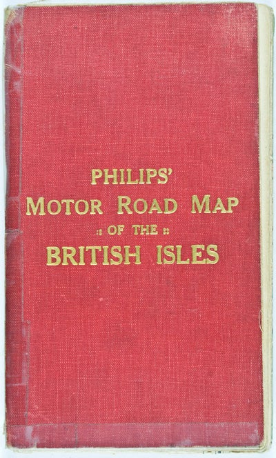 Item #16440 Philips' Motor Road Map of the British Isles. The London Geographical Institute.