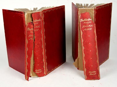 Item #16971 Buddenbrooks: Verfall einer Familie. Roman. 2 volumes. Thomas Mann.