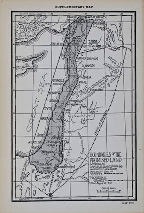 Item #17181 The True Boundaries of the Holy Land as described in Numbers XXXIV: 1-12 Solving the...