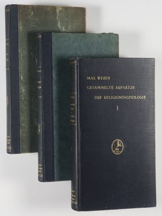 Item #17253 Gesammelte Aufsatze zur Religionssoziologie. 3 Vols. (Collected Essays On Sociology...