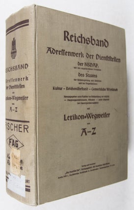 Item #18160 Reichsband: Adressenwerk der Dienststellen der NSDAP mit den Angeschlossenen...