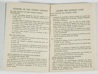 Charter of the United Nations and Statute of the International Court of Justice (Charte des Nations Unies et Statut de la Cour Internationale de Justice