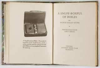 A Snuff-Boxfull of Bibles