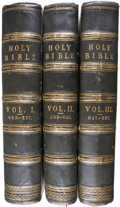 The Holy Bible, containing the Old and New Testaments, according to the Authorised Version. With explanatory notes, practical observations, and copious marginal references. A new edition with an introductory essay, and numerous additional notes, critical, explanatory, and practical by the Rev. William Symington, D.D. Glasgow. 3 vols. (complete)