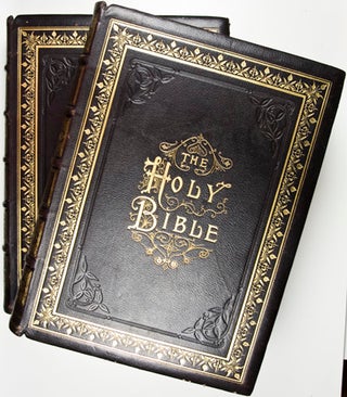 The New Illustrated Bible: The Holy Bible With Concise Introductions to the Several Books + Bible Dictionary or Compendium of Information Regarding the Names, Places, Natural History, and General Subjects Mentioned in Scriptures. 4 Vols. in 2 (Complete)