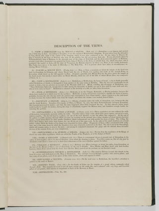 A Series of Twenty-Four Views Illustrative of The Holy Scriptures. Selected from Sir Robert Ainslie's celebrated collection of drawings in Palestine, Egypt, Syria, Corinth, Ephesus, etc. with an historical account of each view