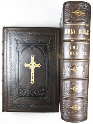 Devotional Family Bible with Practical and Experimental Reflections on Each Verse of the Old and New Testament, and Rich Marginal References by the Rev. Alexander Fletcher. 2 vols. (Complete with the Books of the Apocrypha)
