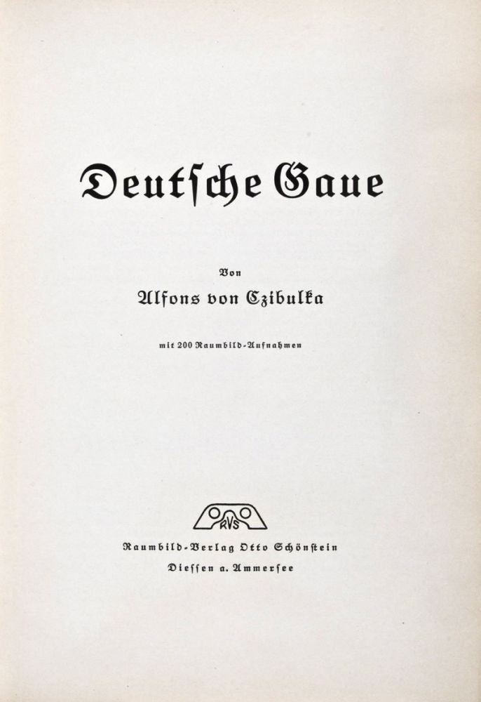 Item #19055 Deutsche Gaue. Alfons von Czibulka.