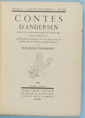 Contes D'Andersen [INSCRIBED by TRANSLATOR]