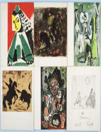 Item #19241 6 Picasso Exhibition catalogues. Galerie Louise Leiris. n/a.