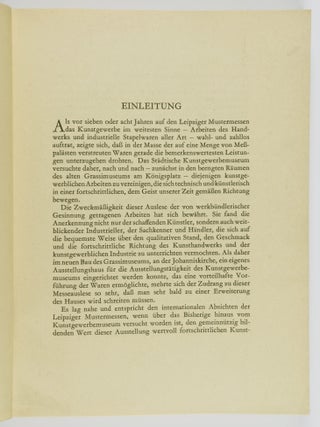 Europ&auml;isches Kunstgewerbe: Berichte &uuml;ber die Ausstellung Europ&auml;isches Kunstgewerbe 1927. Von M.r.J. Brinkgreve, Leon Deshairs, Richard Graul, Karl Herain, H. Kienzle, Harry H. Peach, G&uuml;nther von Pechmann, ugust Schestag, Sigurd Schulty, Ernst Schwedeler-Mezer, Henry van de Velde. Mit 112 Tafeln.