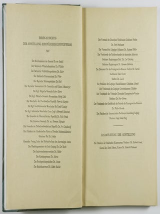 Europ&auml;isches Kunstgewerbe: Berichte &uuml;ber die Ausstellung Europ&auml;isches Kunstgewerbe 1927. Von M.r.J. Brinkgreve, Leon Deshairs, Richard Graul, Karl Herain, H. Kienzle, Harry H. Peach, G&uuml;nther von Pechmann, ugust Schestag, Sigurd Schulty, Ernst Schwedeler-Mezer, Henry van de Velde. Mit 112 Tafeln.