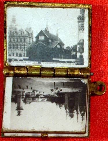 Item #19639 1900 Paris (miniature photo locket). n/a.