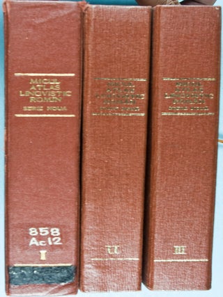 Micul Atlast Lingvistic Romîn. Serie Noua (3 Volumes)