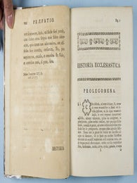 Institutiones Historiae Ecclesiae Veteris Testamenti, seu Patriarchalis et Israeliticae Tomus I. Ab Orbe Conditio ad Templi Salo. Monis Initium