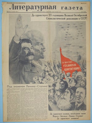 Item #20740 Russian Newspaper "Literaturnaiia gazeta" n/a