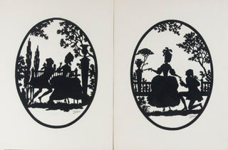 100 Silhouetten: Schattenrisse von einem anonymen Wiener Meister des XVIII. Jahrhunderts nebst einigen neueren Stücken (2 ORIGINAL SIGNED SILHOUETTES)