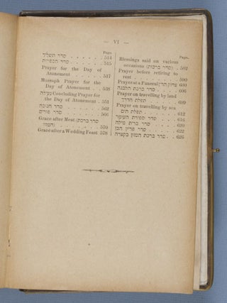 The Form of Daily Prayers, According to the Custom of the German and Polish Jews, with a New Translation in Prose and Verse