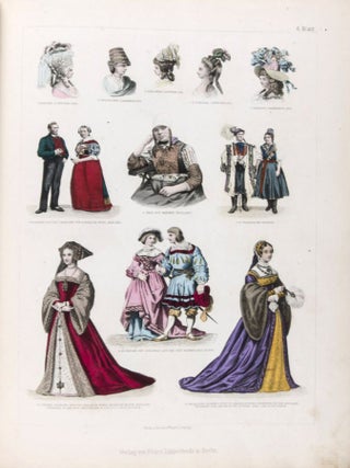Bl&auml;tter f&uuml;r Kost&uuml;mkunde: Historische und Volks-Trachten nach Authentischen Trachten in Stahl gestochen von verschiedenen K&uuml;nstlern (Erstes Heft; 1.-12. Blatt)