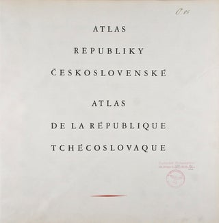 Atlas Republiky Ceskoslovenske; Atlas de la Republique Tchecoslovaque; Atlas der Tschechoslovakischen Republik
