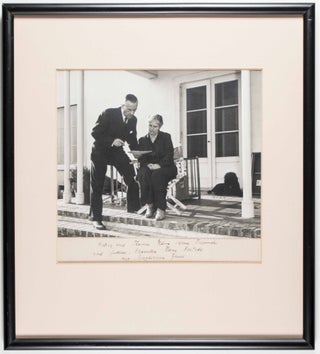 Two Photographs of Thomas Mann [SIGNED & INSCRIBED]