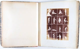 19th century Album of 35 photographic prints with 570 images: nude studies of children, women and men.