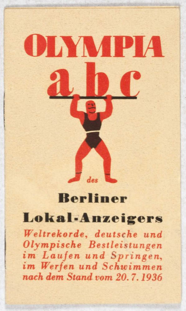 Item #22603 Olympia abc des Berliner Lokal-Anzeigers. n/a.