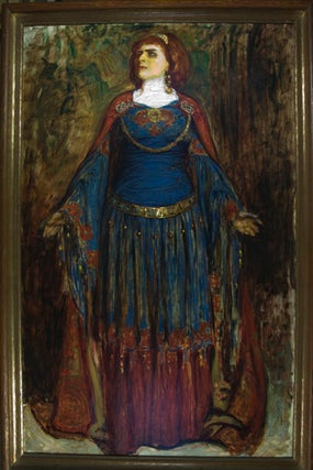Item #22780 Modjeska as Lady Macbeth (oil painting). Sigismund de Ivanowski