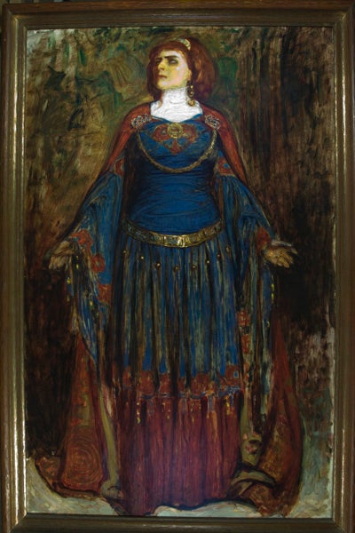Item #22780 Modjeska as Lady Macbeth (oil painting). Sigismund de Ivanowski.