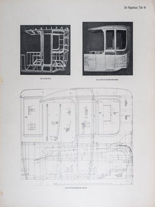 Der Wagenbauer: Lehr- und Hilfsbuch für Wagenbau und Automobil-Karosserie & 25 ORIGINAL PATENTS (Patent-Urkunden) of various Feldwabel designs