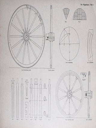 Der Wagenbauer: Lehr- und Hilfsbuch für Wagenbau und Automobil-Karosserie & 25 ORIGINAL PATENTS (Patent-Urkunden) of various Feldwabel designs