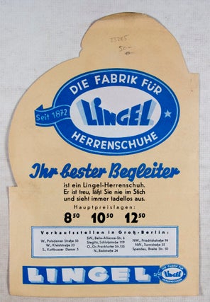 1930's Advertisement Brochure for Lingel Herrenschuhe