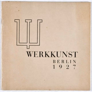 Werkkunst Berlin 1927