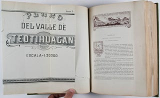 La Poblacion del Valle de Teotihuacan. El medio que se ha desarrollado. Su Evolucion Etnica y Social Iniciativas para procurar su Mejoramiento pr la Direccion de Antropologia [Complete 3 volume set]