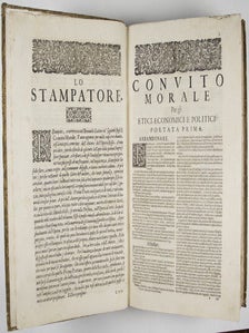 Convito Morale per Gli etici, Economici, e Politici (Two volumes in one)