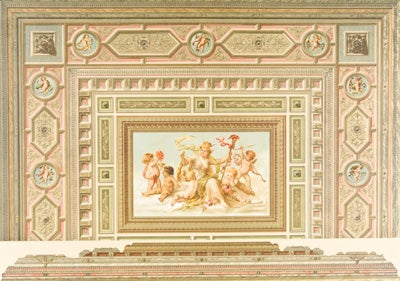 Item #23467 Plafond- und Wanddecorationen des XVI. bis XIX. Jahrhunderts. Igl Albert.